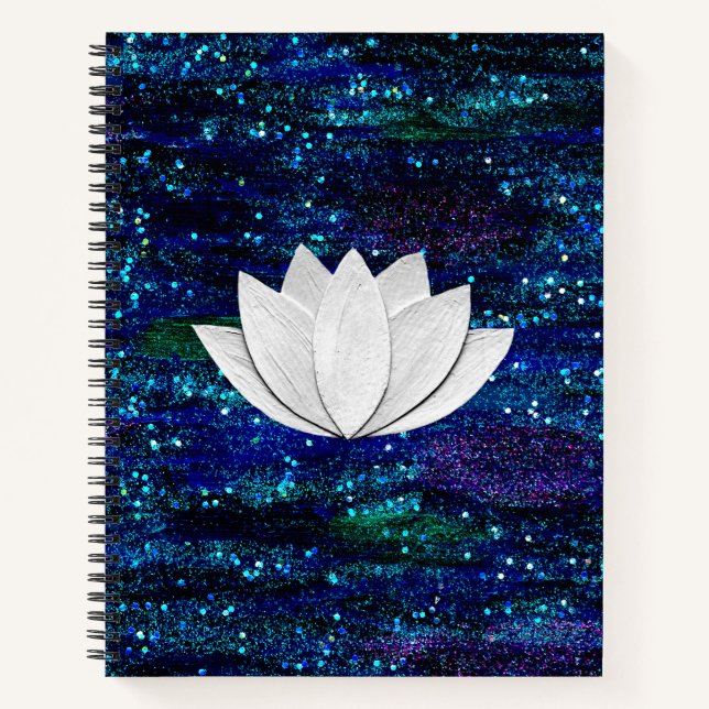 Lotus Flower Galaxy Notebook (Front)
