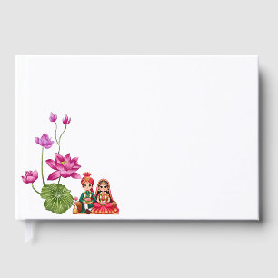 Lotus flower guest book