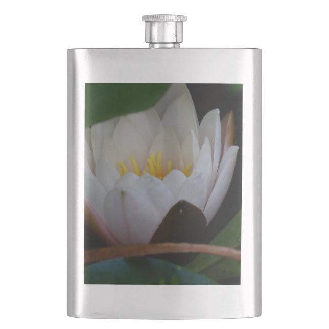 Lotus Flower Hip Flask (Front)