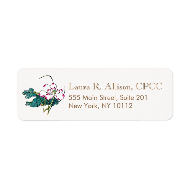  Lotus Flower Holistic Health Counsellor (Front)