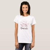 Lotus Flower illustration Yoga Namaste Wellness T-Shirt (Front Full)
