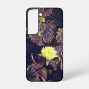 lotus flower in autumn samsung galaxy case