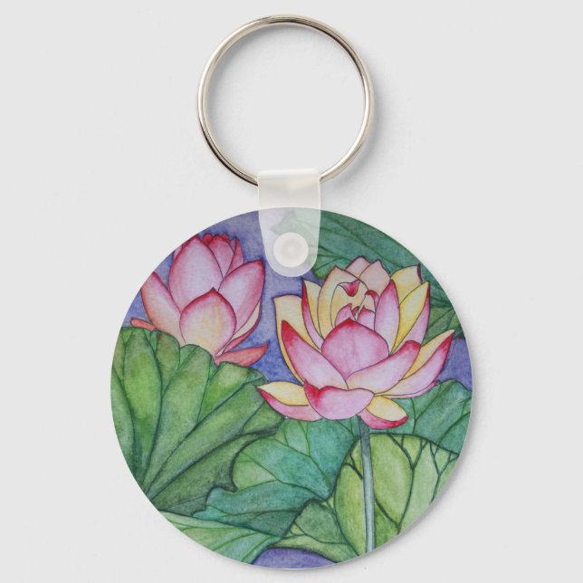 Lotus Flower Keychain (Front)