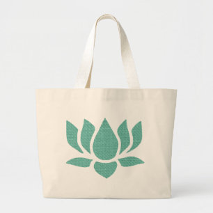 lotus flower large tote bag