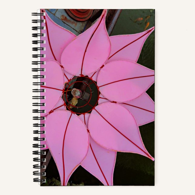 Lotus Flower Light From Vietnam Photograph Dot Notebook (Front)