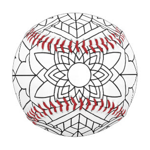 Lotus Flower Mandala Baseball