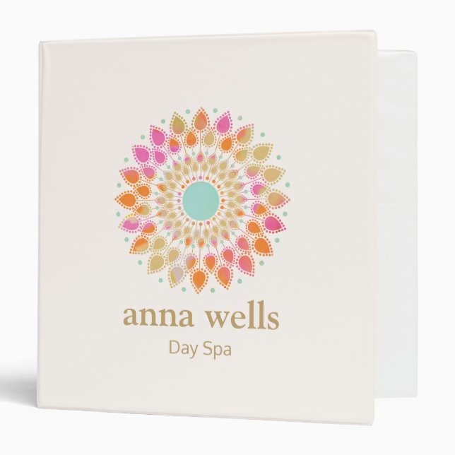 Lotus Flower Mandala   Binder (Front/Inside)