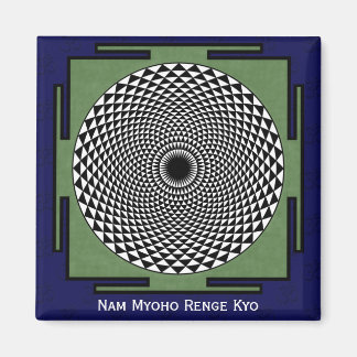 Lotus flower meditation wheel magnet