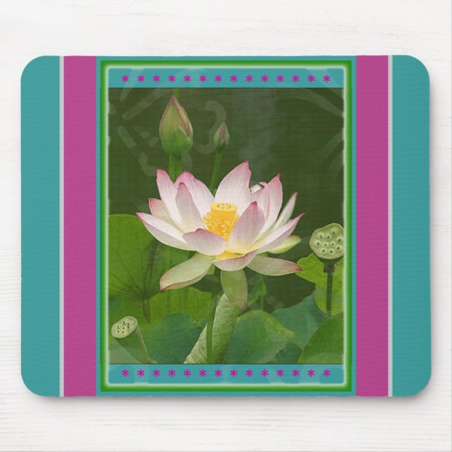 Lotus Flower Mousepad (Front)