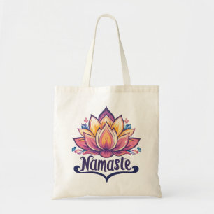 Lotus Flower 'Namaste' Tote Bag