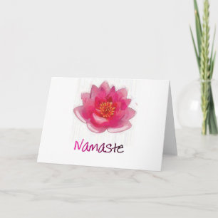 Lotus Flower "Namaste" Yoga Gifts Card
