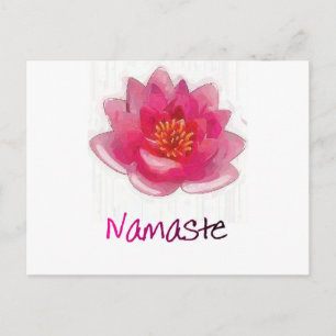 Lotus Flower "Namaste" Yoga Gifts Postcard