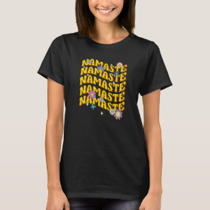 Lotus Flower Namaste Yoga Retro Meditation  1 T-Shirt