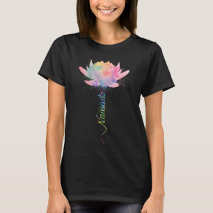 Lotus Flower Namaste Yoga Watercolor Meditation Ze T-Shirt