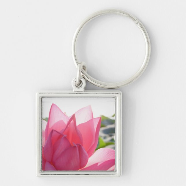 Lotus flower [Nelumbo speciosum] in full Keychain (Front)