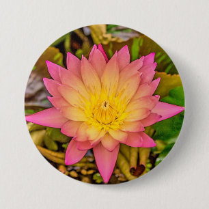 Lotus Flower of Life 3 Inch Round Button