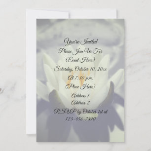 Lotus Flower Party Invitation