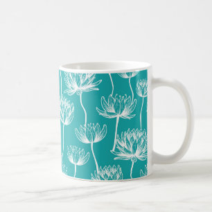 Lotus Flower pattern Coffee Mug