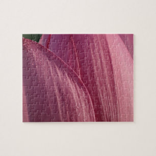 Lotus Flower Petals Pink Floral Jigsaw Puzzle