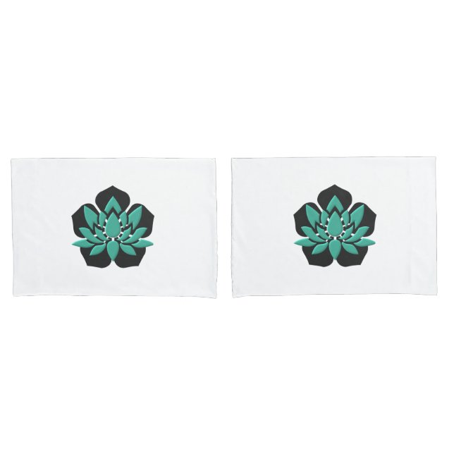Lotus Flower Pillowcase Set (Front-Set)