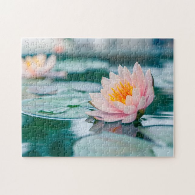 Lotus Flower Pond Jigsaw Puzzle (Horizontal)