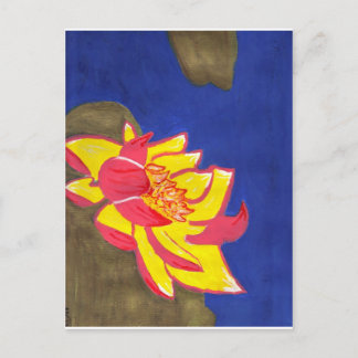 lotus flower postcard