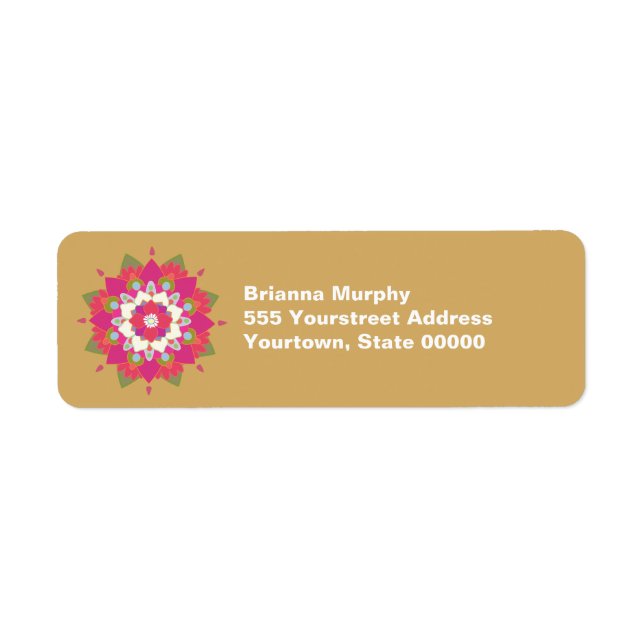 Lotus Flower Return Address Labels (Front)