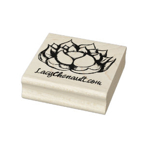Lotus Flower Rubber Stamp