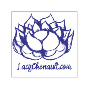Lotus Flower Self-inking Stamp