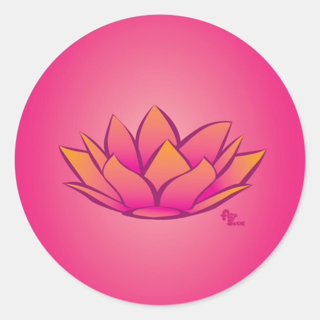 Lotus Flower Sticker (Front)