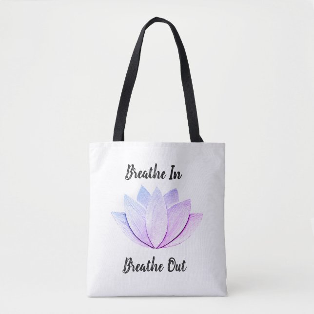 Lotus Flower Tote Bag (Front)