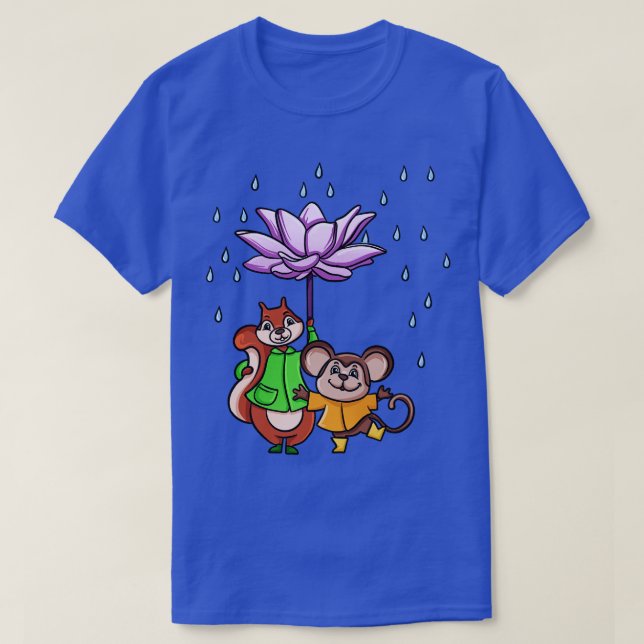 Lotus Flower Umbrella T-Shirt (Design Front)