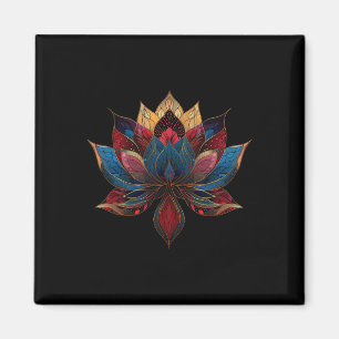 Lotus Flower Vintage Japanese Zen Buddhism Yoga _2 Magnet