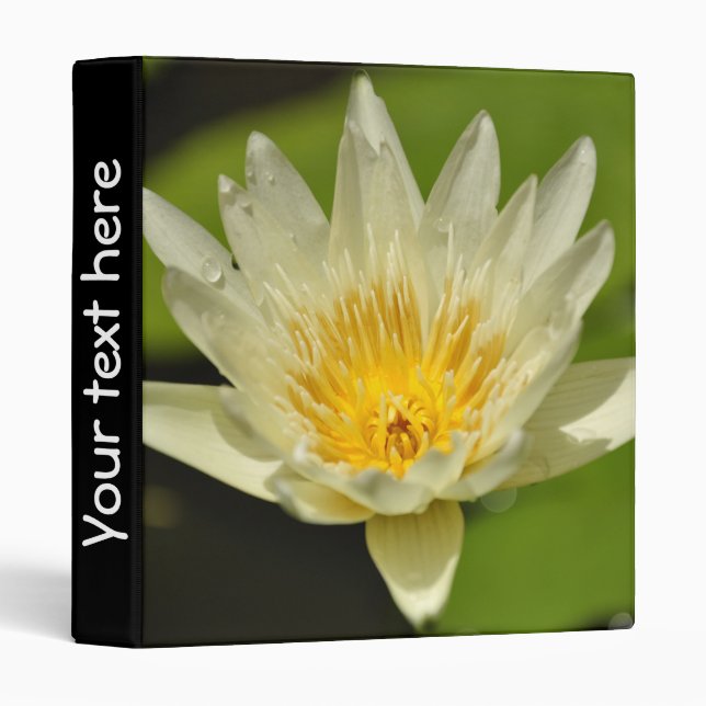 Lotus Flower - Water lily Binder (Front/Spine)