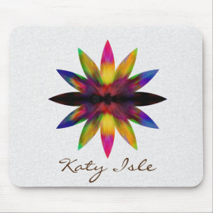 Lotus Flower Watercolor Ethnic Paint Customize Mouse Pad