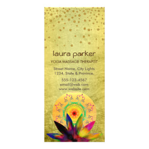 Lotus Flower Watercolor Healing Holistic Health Rack Card