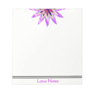 Lotus Flower Yoga Instructor Holistic Classic Notepad
