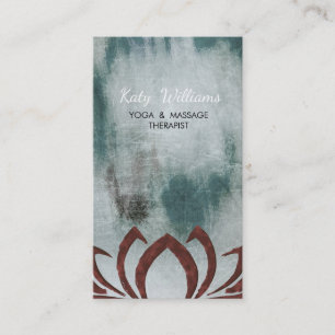 Lotus Flower Yoga Instructor Meditation Holistic Business Card