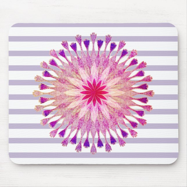Lotus Flower Yoga Instructor Meditation Holistic Mouse Pad (Front)
