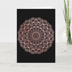 Lotus Flower Yoga Mandala For Women, Men, Kids Card
