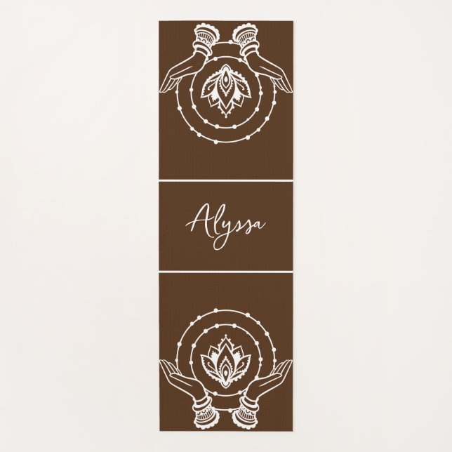 Lotus Flower Yoga Mat (Front)