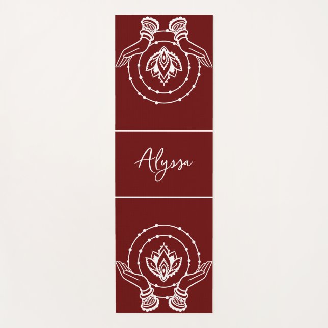 Lotus Flower Yoga Mat (Front)