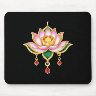 Lotus Flower Yoga Metaphysical _1 Mouse Pad