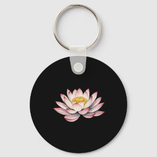 Lotus Flower Yoga Metaphysical _3 Keychain