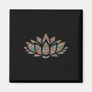 Lotus Flower Yoga Om Namaste Magnet