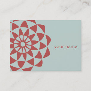 Lotus Flower Yoga Teacher Business Card