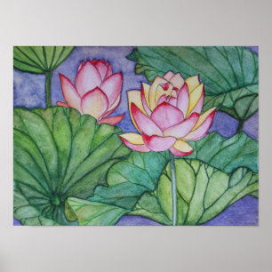 Lotus Flowers #4 Poster Print