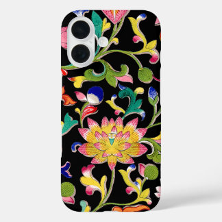 Lotus Flowers and Vine iPhone 16 Case
