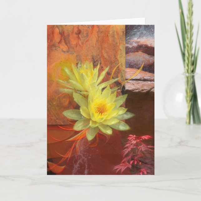 LOTUS FLOWERS ARE THE SONGS OF WATER CARD (Front)