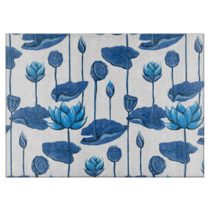 lotus flowers cutting board